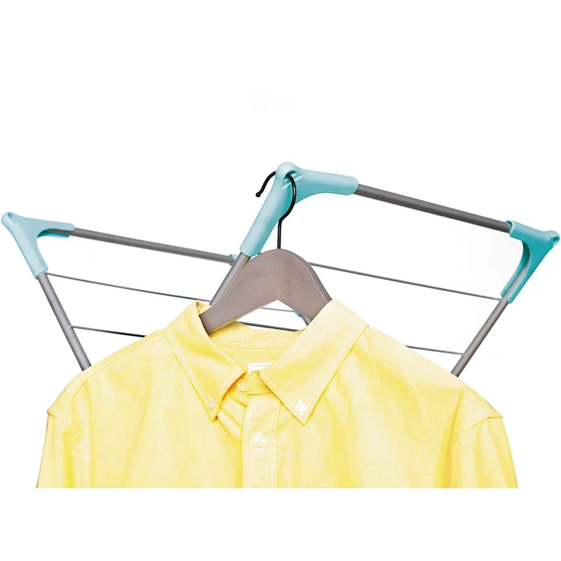 Coat 3-Tier Clothes Airer Indoor Clothes Drying Rack with 15m Washing Line Folding Clothes Dryer