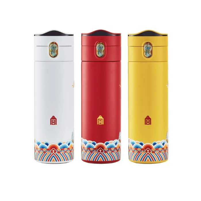
Forbidden City Joint Name ergonomic rim china led smart with temperature themos vacuum flask 