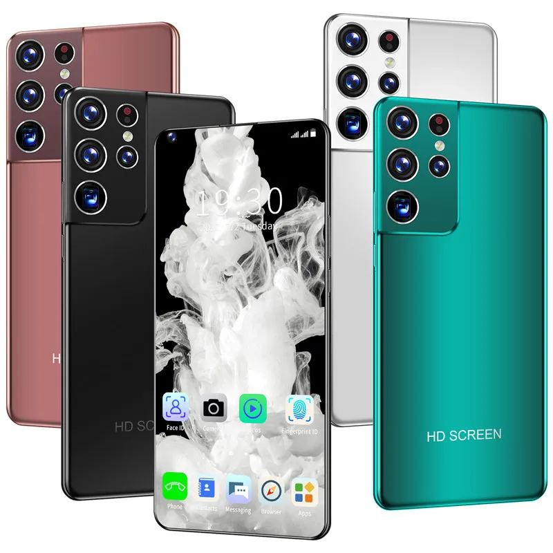 Original Cheap Smartphone 7.3 inch Full Screen Android Mobile Phone S21 Ultra 12+512G Factory Unlocked Telephone