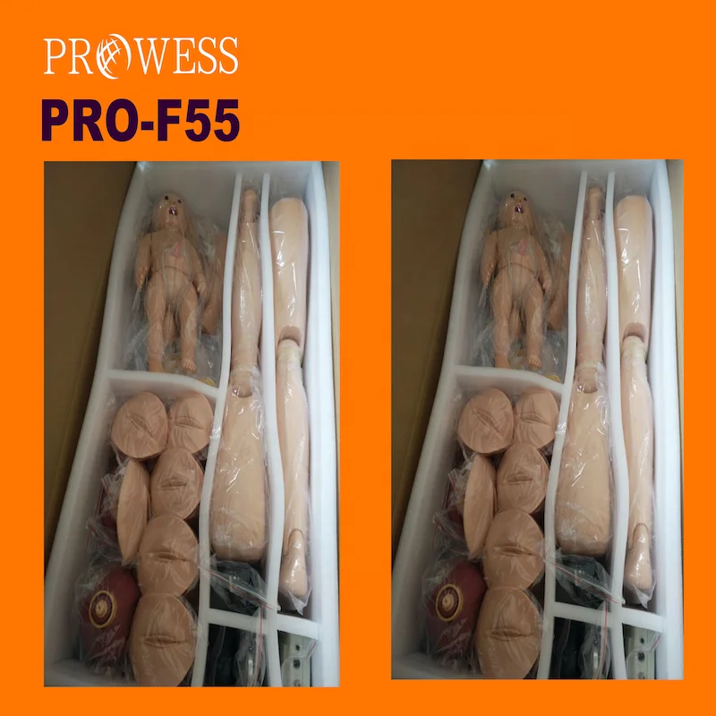 PRO-F55 Medical Science Delivery and Maternal and Neonatal Emergency Simulator for Medical Teaching control heating patch
