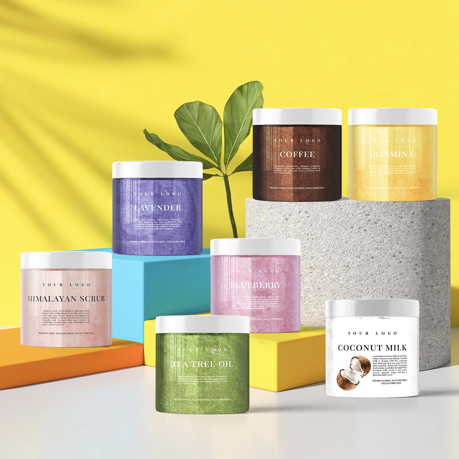 Custom Bath Gold Skin Peeling Organic Vegan Dead Sea Salt Cotton Candy Charcoal Exfoliating Salt Sugar Body Scrub