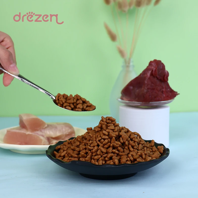 Рецепт настоящей курицы и утки полный сбалансированный питательный бесзерновой ограниченный ингредиент корм для собак Минимальный заказ 10 кг