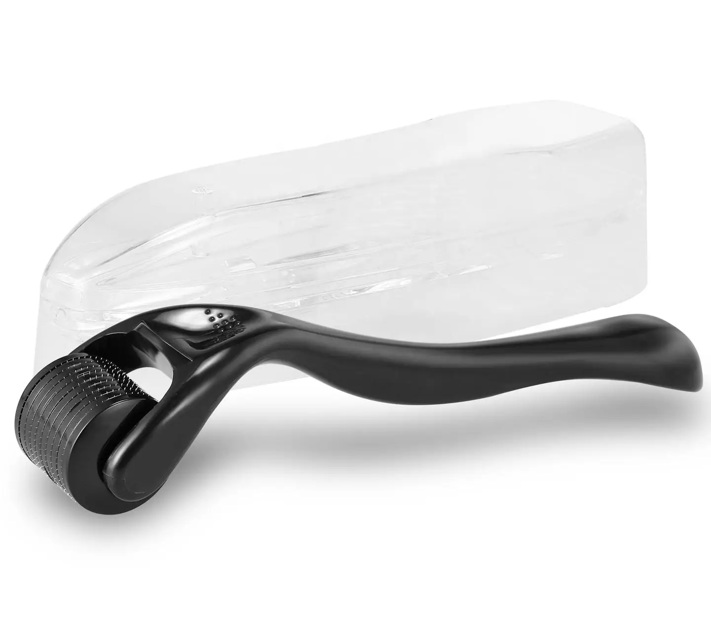 Hot Sell Men Skin Massage Absorb 540 Titanium Metal Jade Derma Roller Beard Growth Kit