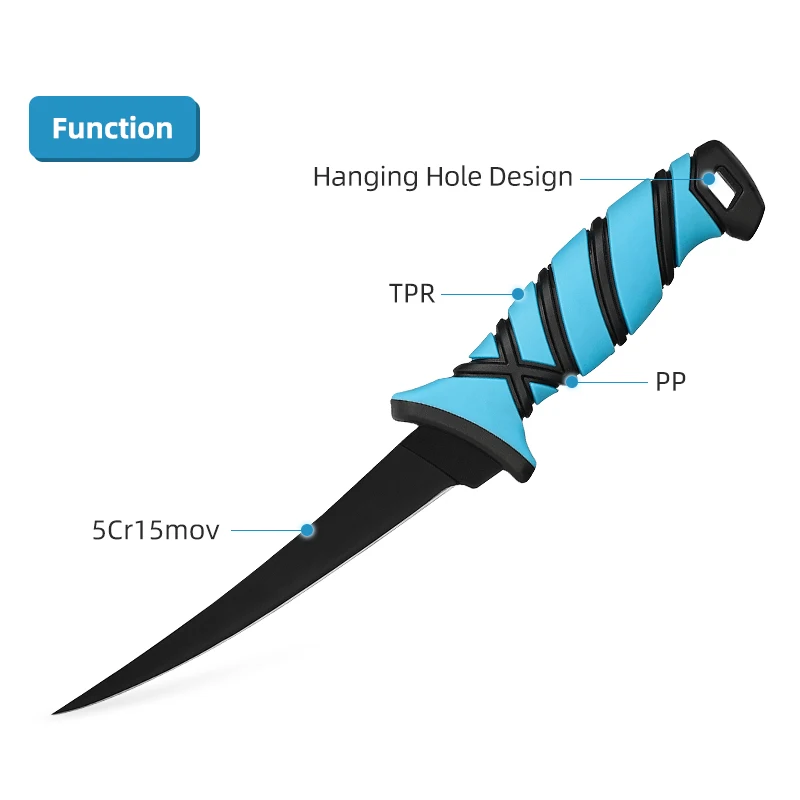 7inch Stainless Steel Razor Sharp Fillet Knife Blade for Fish and Boning Knife for Meat Cutting