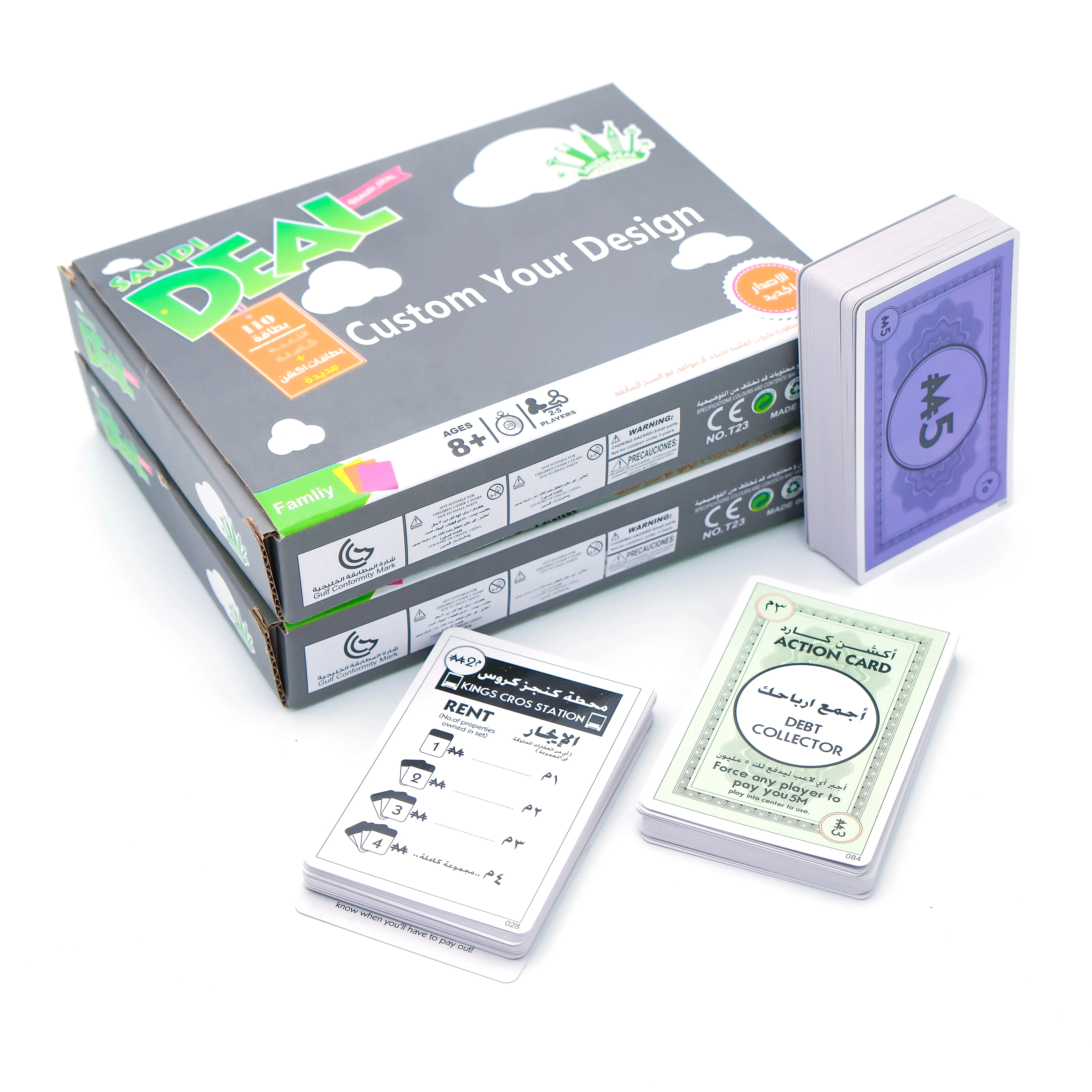Wholesale OEM ODM Custom Logo Card Games For Adults Board Game  Interactive Educational Toy Board Game