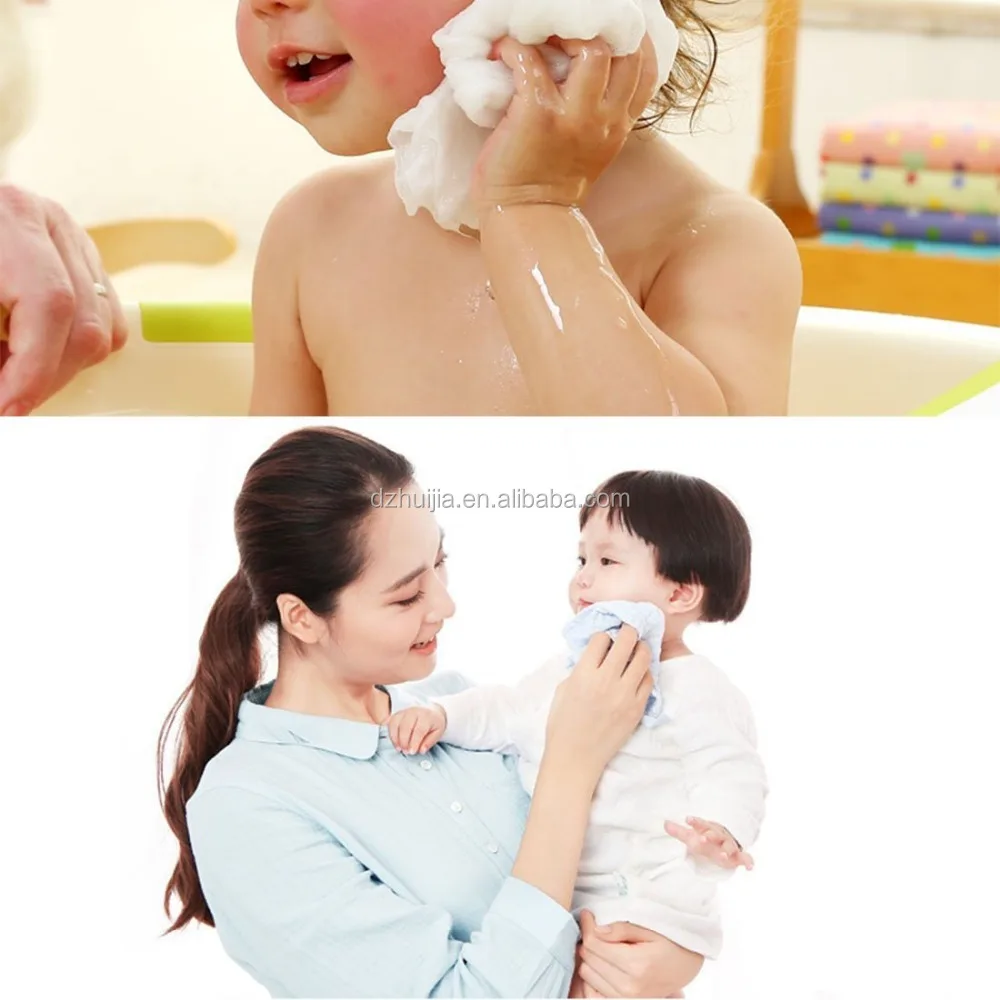 Custom Cotton Baby Muslin Washcloths Small Baby Towel Bath Baby Waffle Face Towel