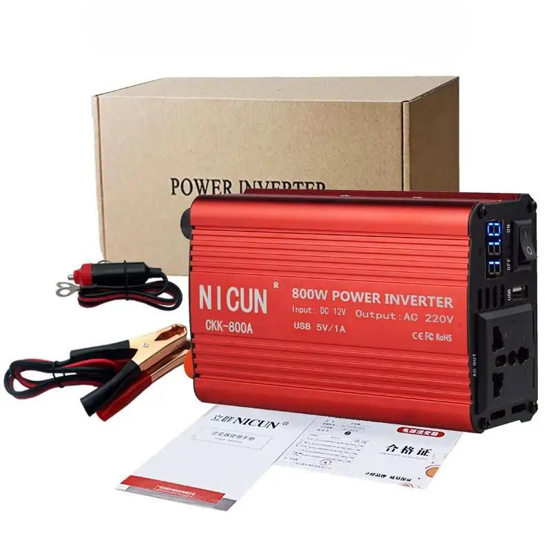 Wholesale Power DC to AC Inverter 500/800/2200/3000/5000W 12/24Vdc to 110/220Vac Intelligent Vehicle Power Inverter