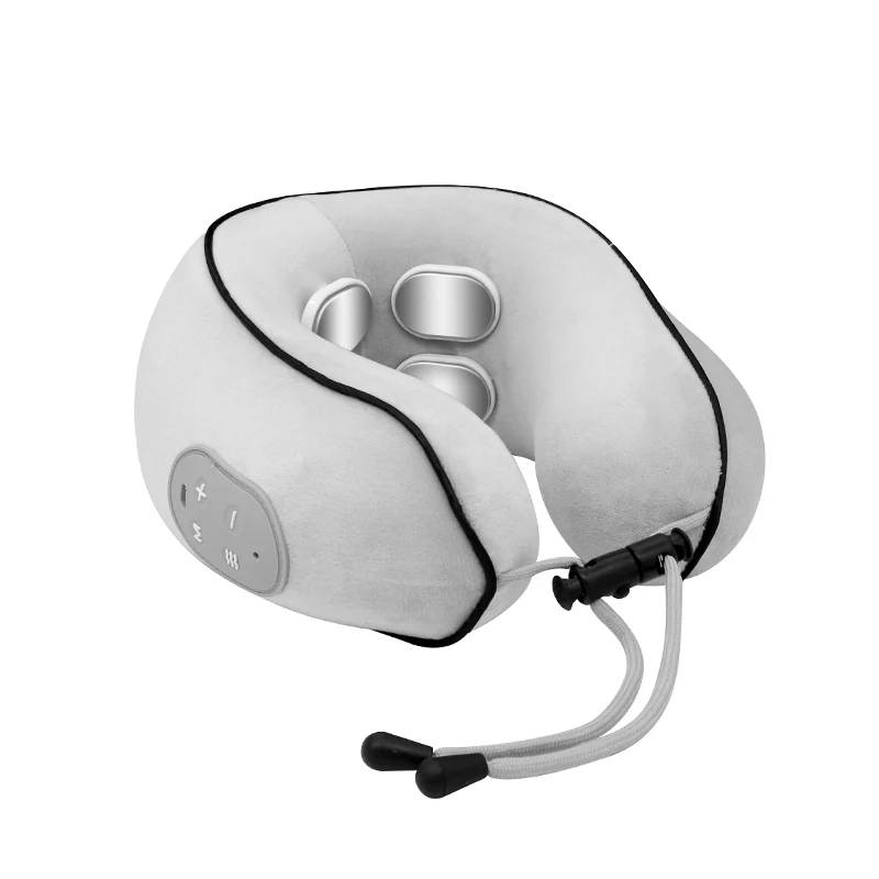 Smart 9 levels of intensity, constant temperature hot compress 4 Massage Heads Heating Massage U-Shape Memory Foam Travel Pillow