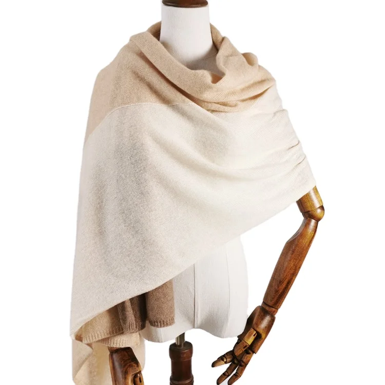 Big plaid throws  cashmere travel wrap knitting 100% cashmere throw