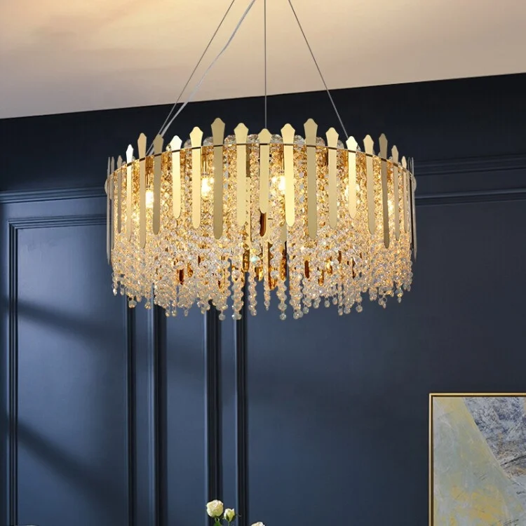 lighting manufacturer cheap price hotel lobby home indoor decor crystal ceiling pendant lights chandelier