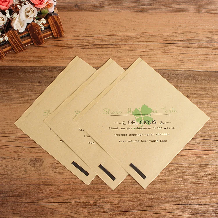 Low minimum order quantity disposable hamburger, French fries, bread, food, kraft paper bag