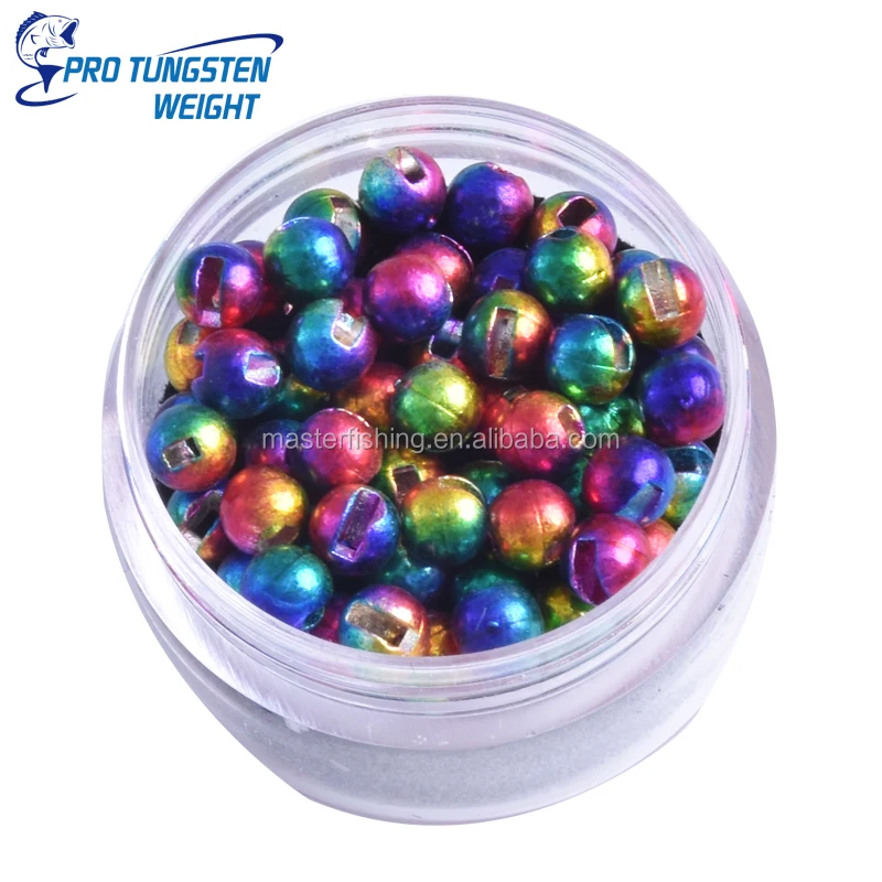 Pro Tungsten Weight Plated Slotted Tungsten Beads Bulk Tungsten Beads Bulk 100  For Fly Fishing For Fly Fishing Flies