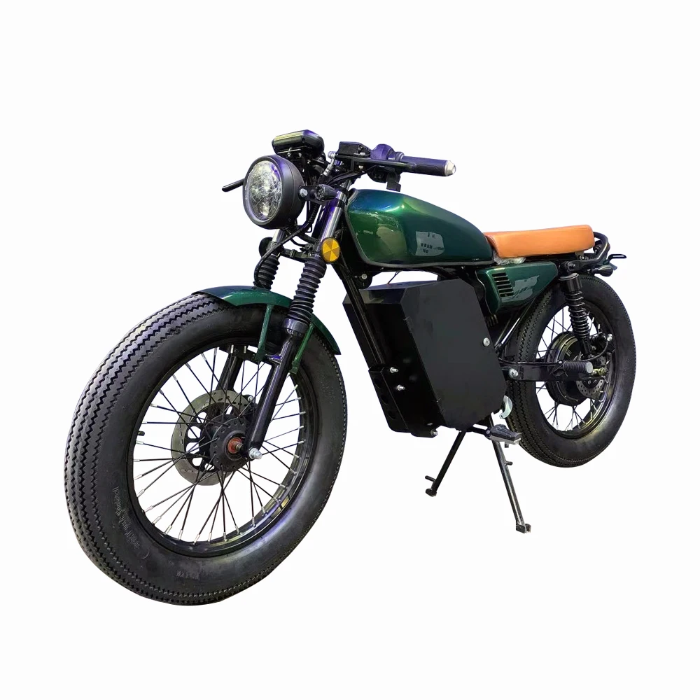 Vintage Electric CG Motorcycle Cafe Racer Hump Dirt Bike Citycoco Scooter For Adults