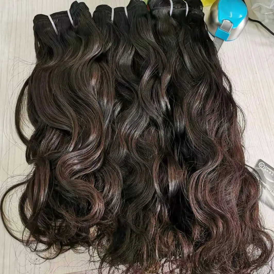 Оптовая продажа, лучшее качество, натуральные необработанные вьетнамские натуральные волнистые волосы