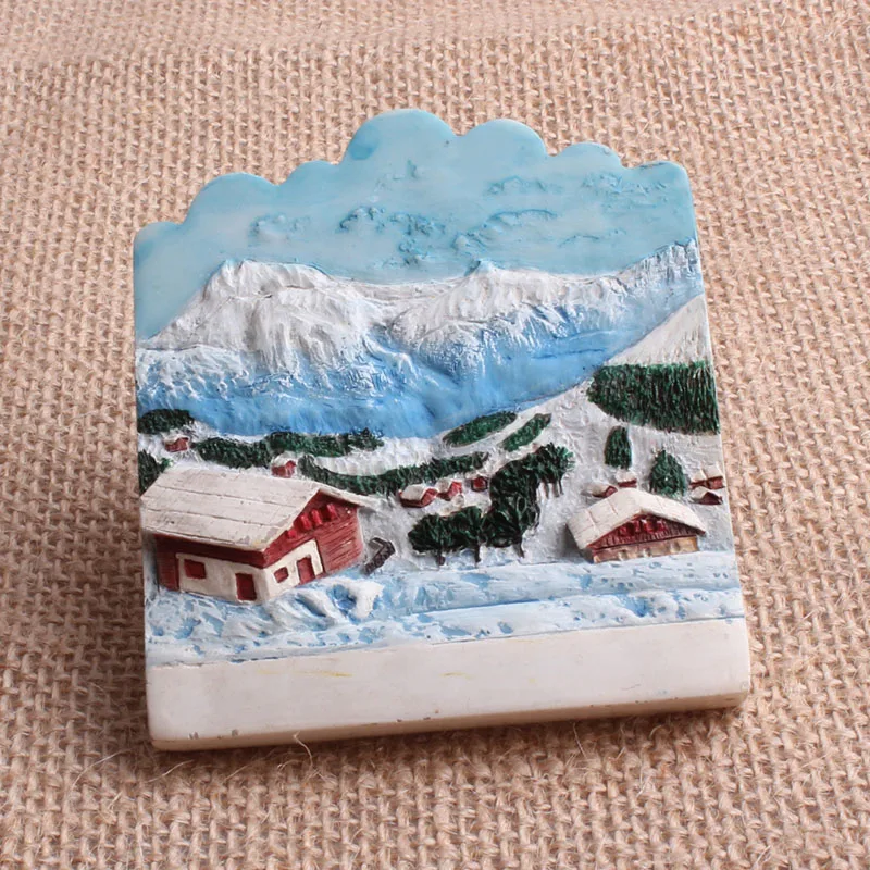 Resin 3D fridge magnet custom refrigerator magnets tourism wholesale travel souvenirs different city all countries fridge magnet