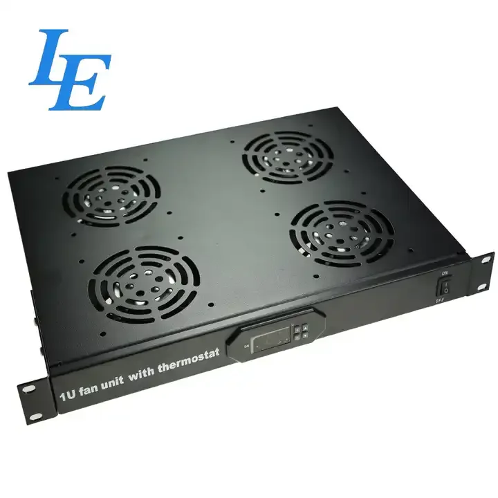 Fan Unit 19 Inch 1U  Rack Mount 2or4 Fans Network Floor Server Rack 42U