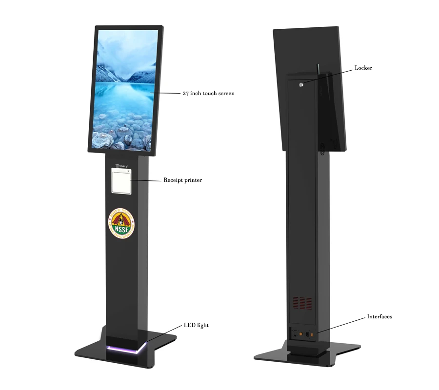 Restaurant Bank Hospital Cinema Ticket Printer Touch Screen Intelligent Queuing Kiosk Self Service queue Management System