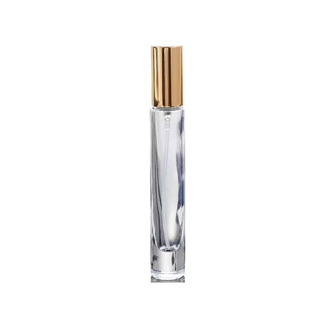 10ml square perfume spray glass bottle 10 ml rectangular thick bottom refillable glass spray roller bottle for perfume