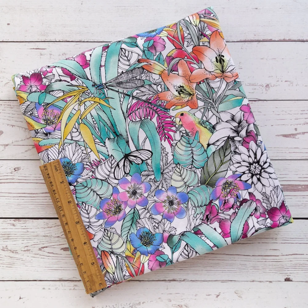 Small batch custom your own design china cotton textile digital fabric printing service