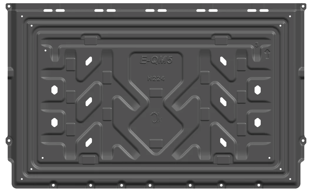 Hongqi E-QM5 Accessories Spare parts 3D Aluminum 2.5mm Engine Battery Underbody Protection Bottom Defense