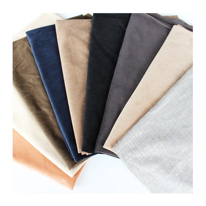 Recycled Burnout velvet fabric cheap kain tecido crepe for home textile car seat sofa toy fabric