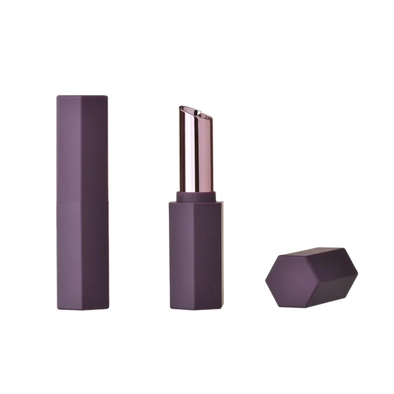 Empty lipstick case with magnet round lipstick tube with private logo lipbalm container