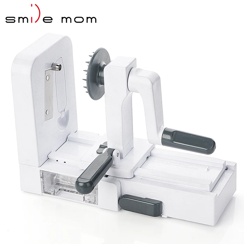 New Multifunction 4 Blades Spiralizer Foldable Vegetable Spiral Slicer Kitchen Grater and Chopper Multi-Tool for Kitchen Use