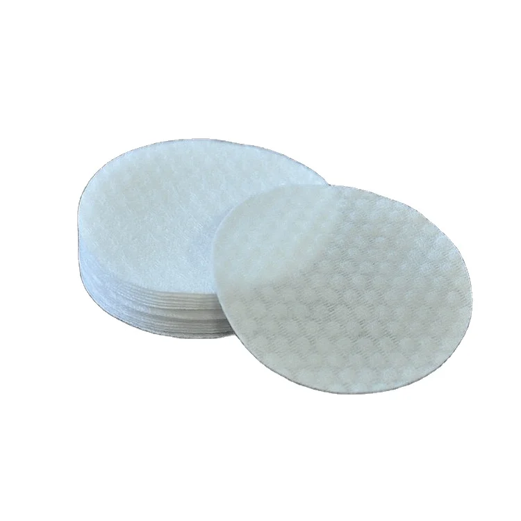 New Arrival Organic Size 5.5cm Round Cotton Pad 80gsm Facial Thin Makeup Remover Pads