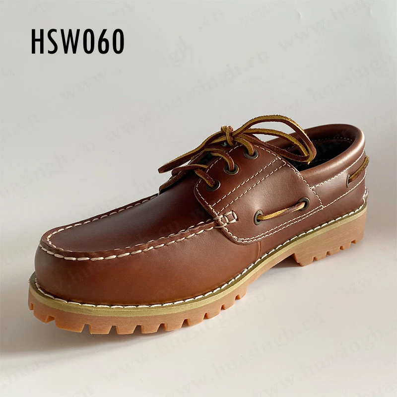 YWQ,multi-color available lace-up style upscale boat shoes Spain market popular hard wearing rubber sole penny shoes HSW060