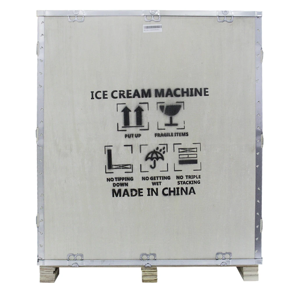 2022 Goshen Newest Popular Design Double System Italian Commercial Mini Table Top Soft Serve Ice Cream Maker Making