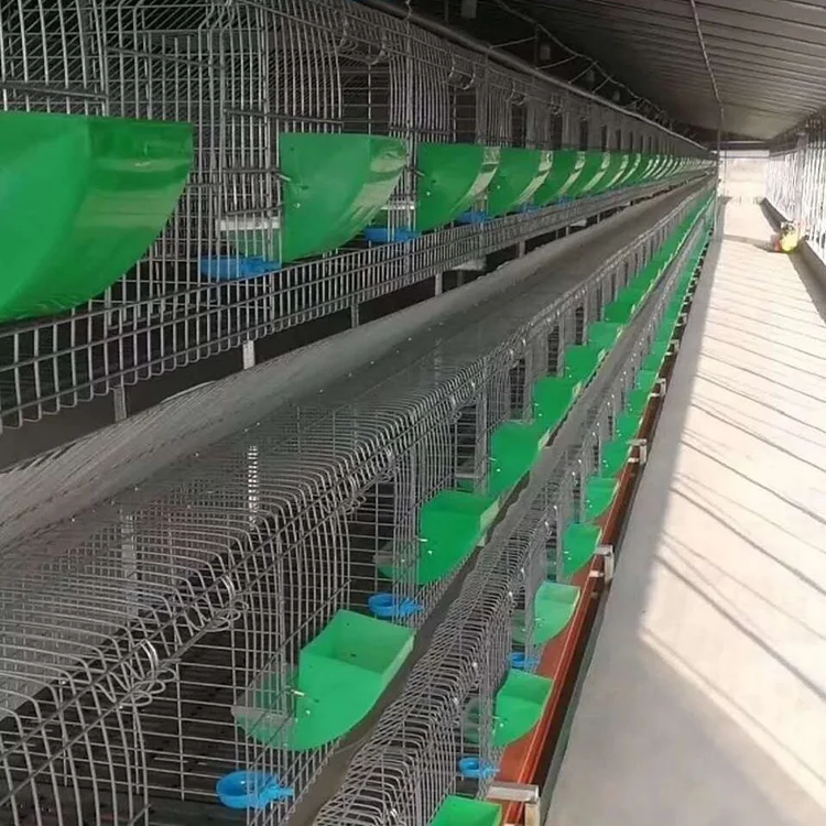 Large Size Capacity  Factory sale commercial rabbit breeding cages