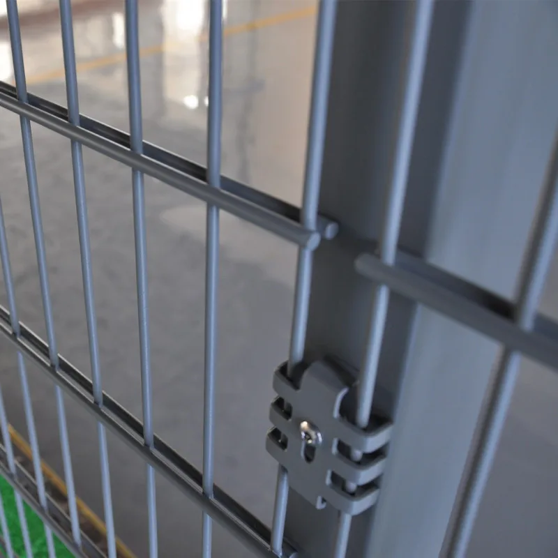 Cheap 656 Security Double Wire Mesh Iron Fence Electric Twin Wires Yard Fencing with square post