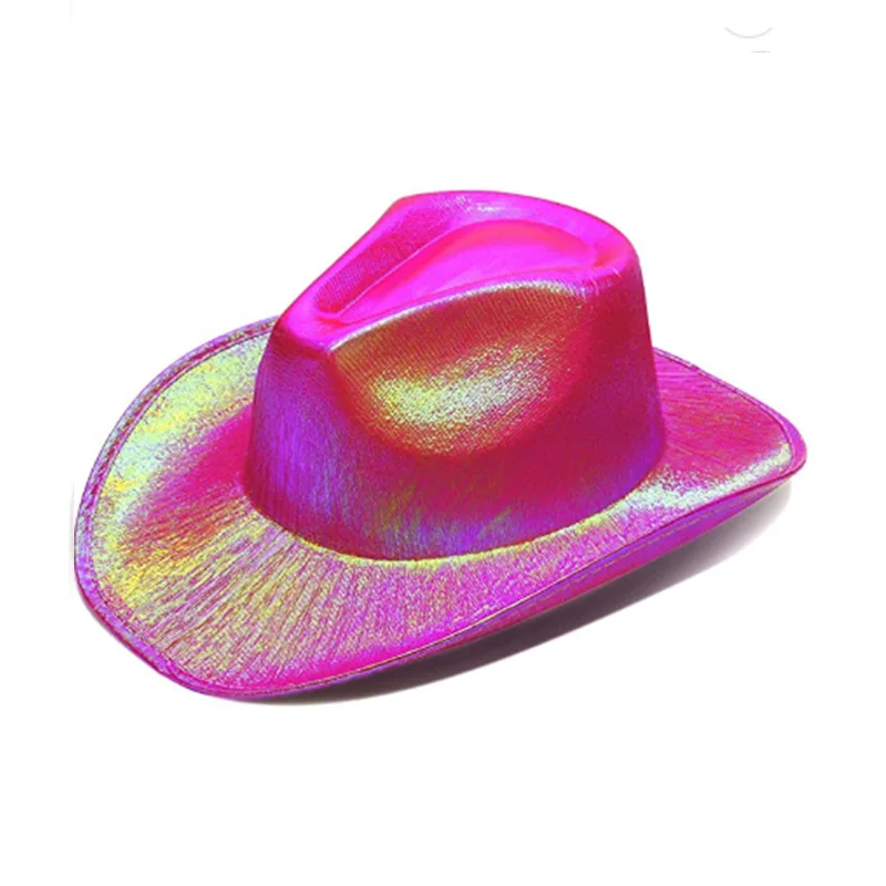 New Design Cowboy Hat Pink Cowboy Hat Festive Hats Cowgirl Party Caps For Christmas And Halloween Activity