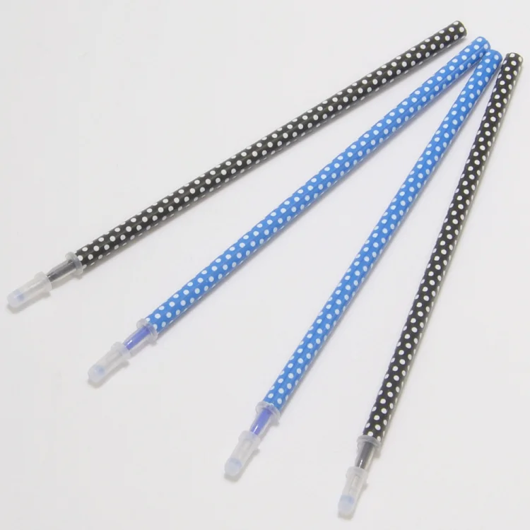 
Customized 0.7mm Black Erasable Gel Ink Pen Refill and Retractable 