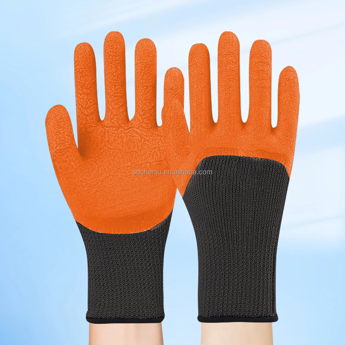 New Custom Wholesale Waterproof Oil-resistant PVC Solvent Resistant Safety Working Gloves
