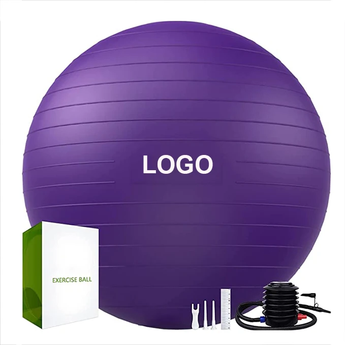Extra Thick Yoga Ball Exercise Ball Chair Heavy Duty Swiss Ball for Balance