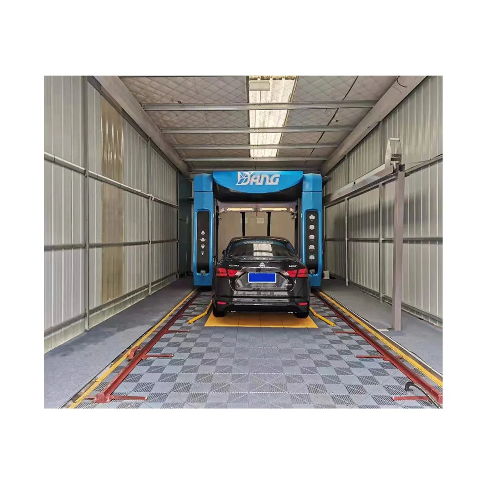 DY-DG180 full automatic 360 touchless robot car wash machine with wheel brush and air dryer and 2 wash arms