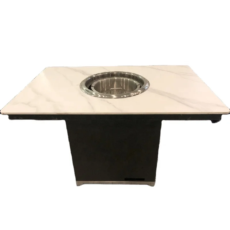 Каменная плита, корейский Ресторан, бездымный Горячий Стол