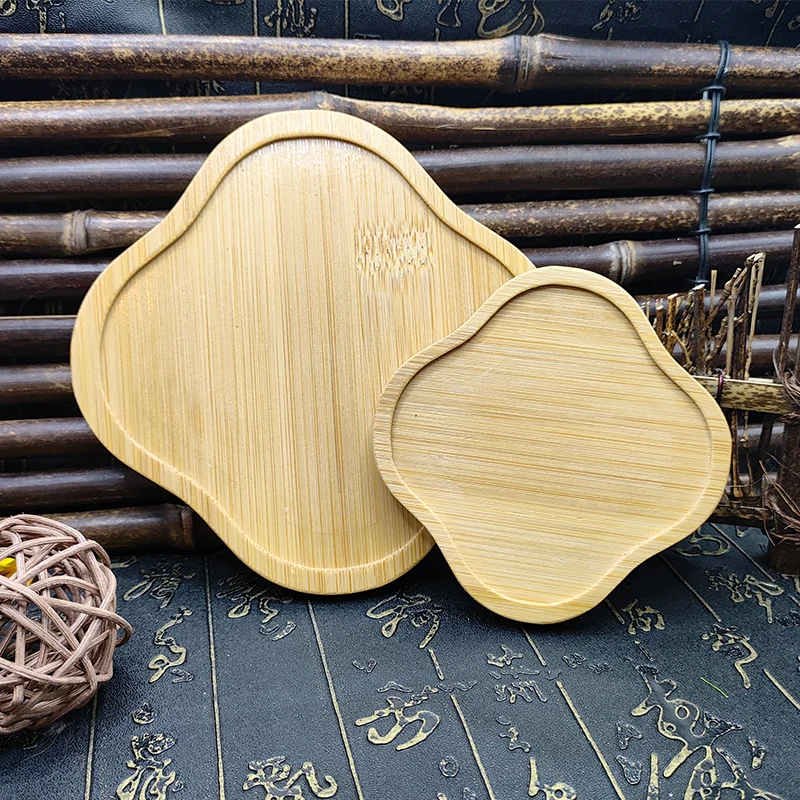 16 Style Home Decor Gardening Supply Anti-Fade Simple Elegant Design Round Square Flower Pots Planter Bamboo Tray Wood Holder