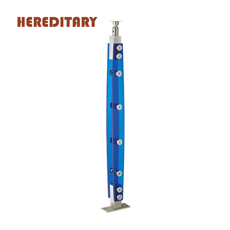 Лидер продаж, прозрачные акриловые балясины бронзового цвета для лестничных перил