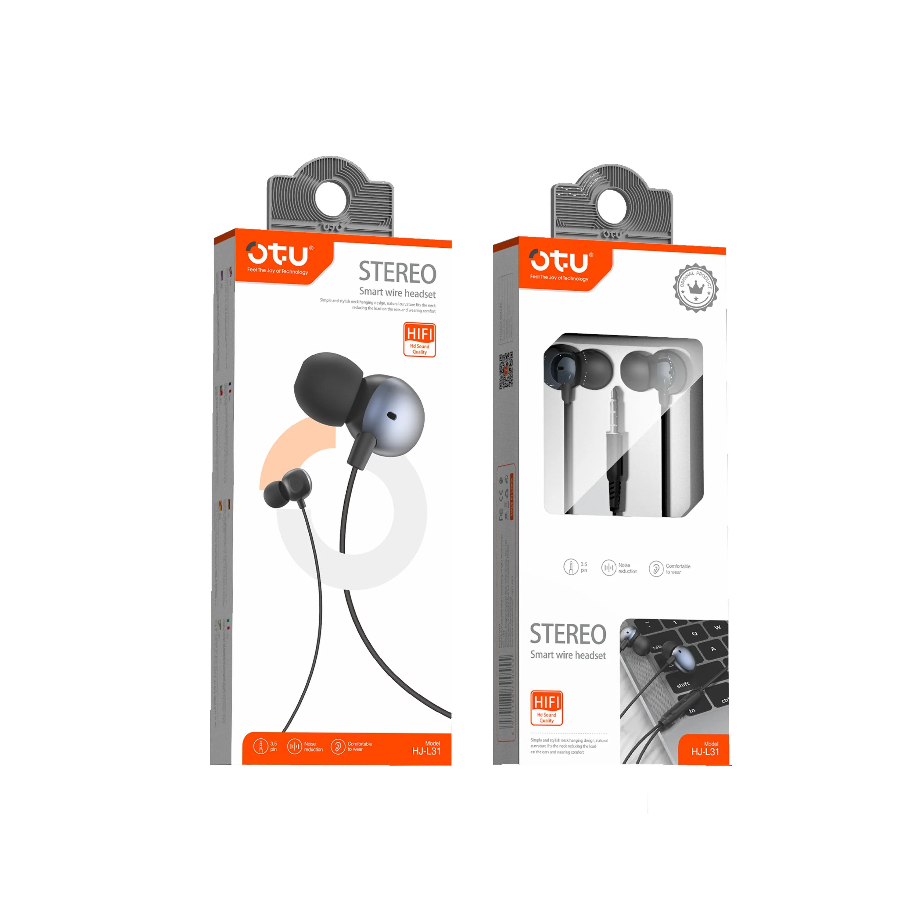 OTU Quad-core Stereo 3.5mm Wired Control Earphone Headset Headphones With Bass Earphone Wire Stereo Headset