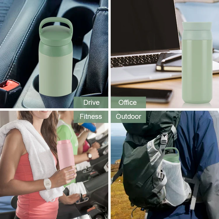 Portable Insulated Double Wall 12 oz Custom Logo and Color Stainless Steel Vacuum Flask