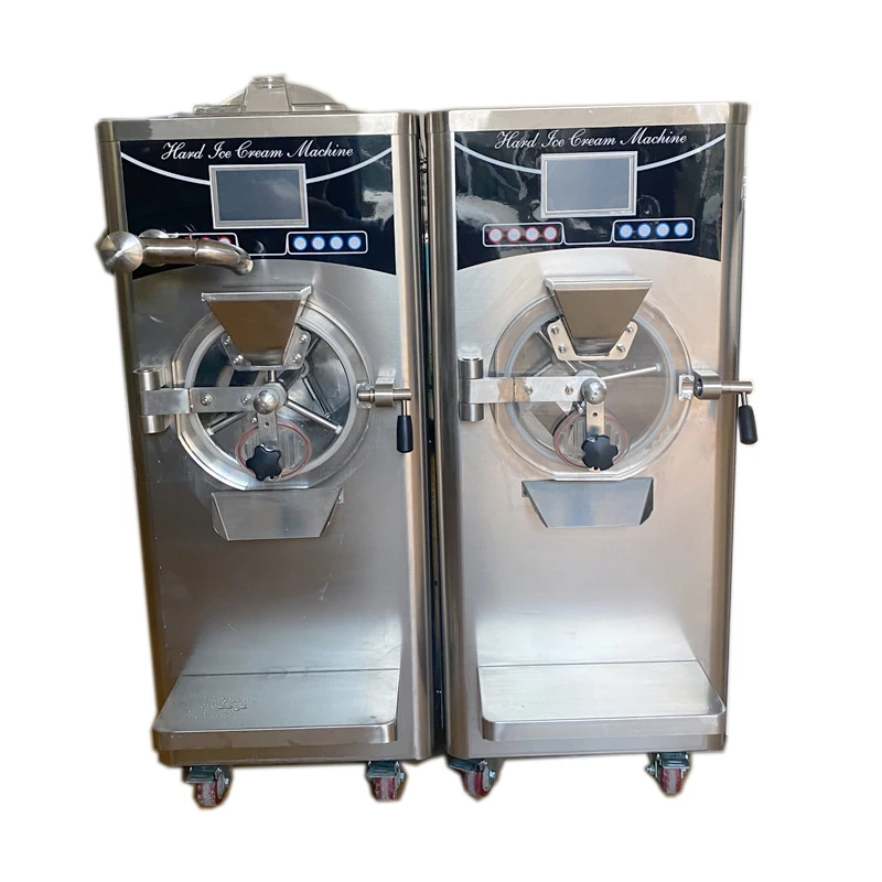 New design commercial vertical 45L/h gelato hard icecream maker machine ice cream batch freezer with pasteurizer