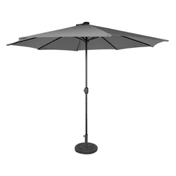 Garden 3M outdoor solar sun umbrella sombrilla parasol with led