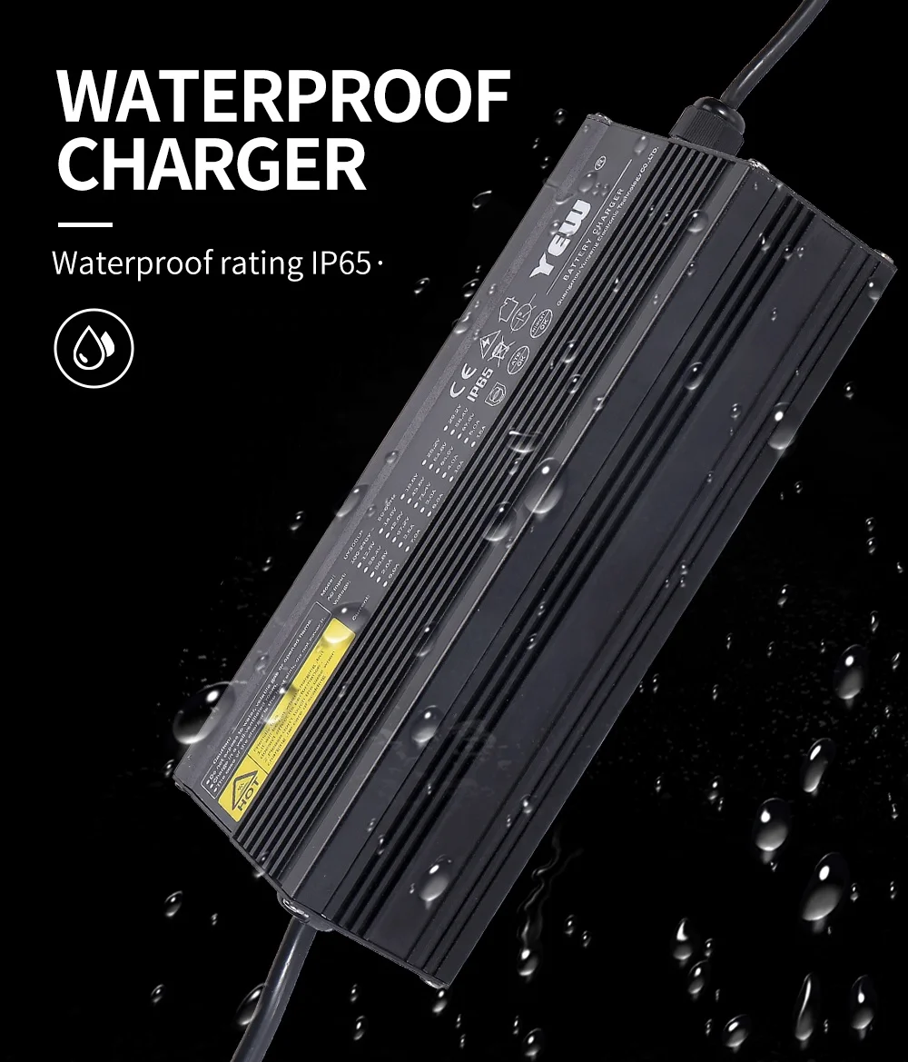 Uy300LP 24 Volt 10A Lithium Battery Charger 12V 16A Lifepo4 Adjustable Battery Charger