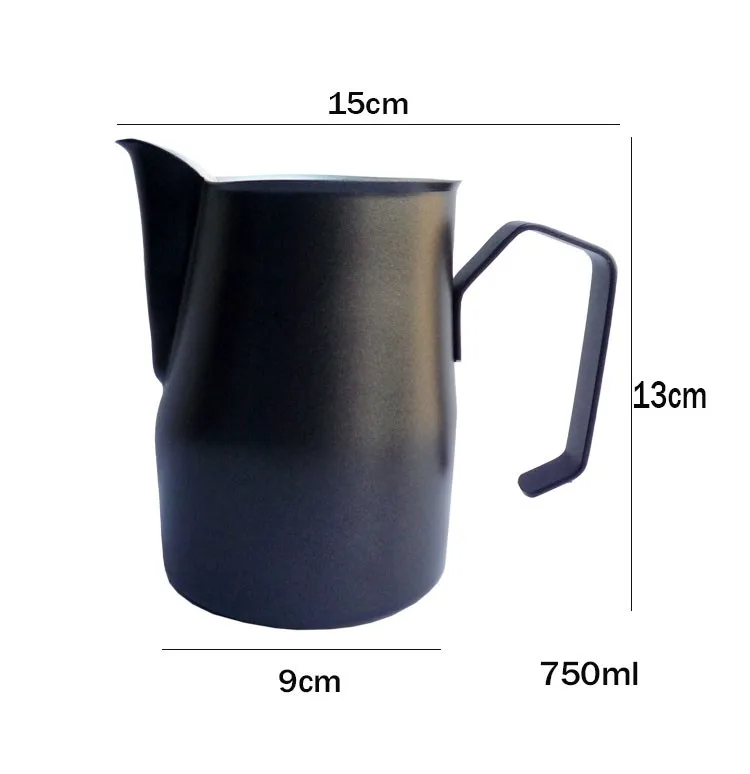 Customization Stainless Steel Afternoon Tea Coffee pot Milk Jug 350ml Milk Frothing Jug Pitcher