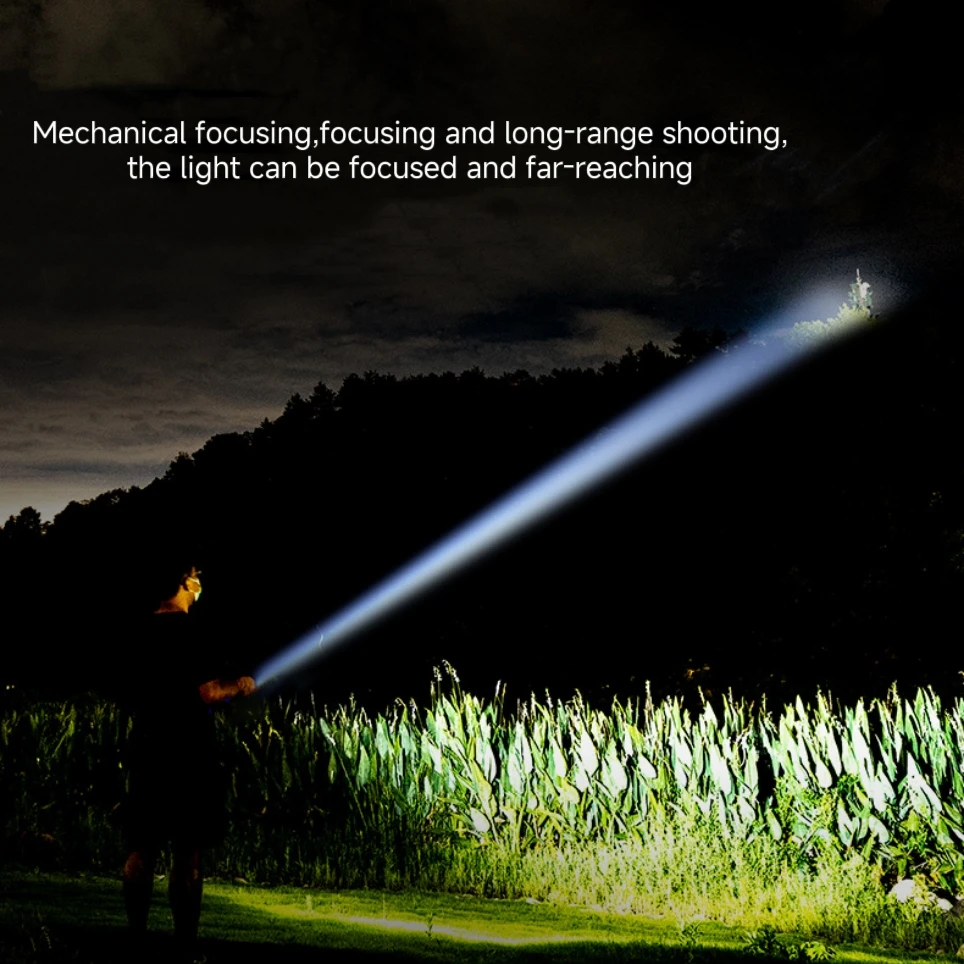 Mini Flashlight High Lumens Rechargeable Brightest Flashlights, High Powered Handheld Waterproof Camping Flash Light
