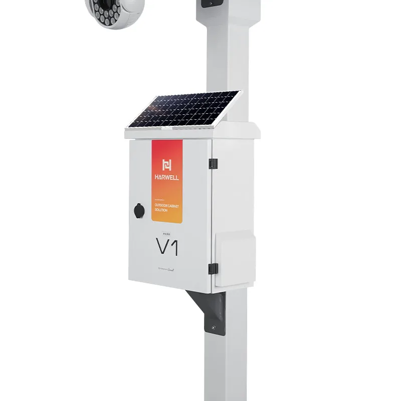 HARWELL  Outdoor Modular Outdoor Lithium Battery Cabinet , folding  Modular Outdoor Smart Pole  solar energy