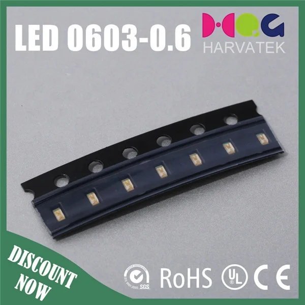 Зеленый светодиодный индикатор SMD 0603, светодиодный Диод smd 0603