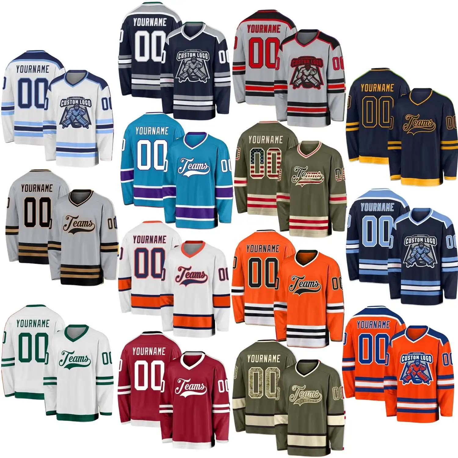Free Design Plus Size Lacrosse Jersey 100% Polyester Sublimation Ice Hockey Jersey Outdoor Sports Training Field Hockey Jersey